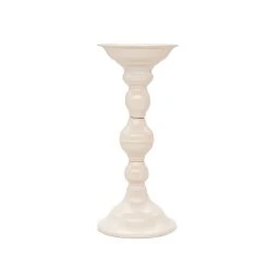 New 🤩 6 Pack: 9" Cream Metal Pillar Candle Holder by Ashland® 🥰