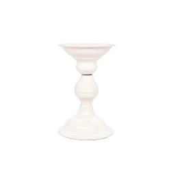 Wholesale ⭐ 12 Pack: 6" Cream Metal Pillar Candle Holder by Ashland® 🔔