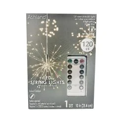 Wholesale 🤩 120ct. Warm White LED Silver String Lights Starburst by Ashland® 💯