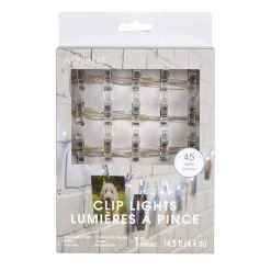 Outlet 🔥 12 Pack: 45ct. Cool White LED Clear Clip Lights by Ashland® ⭐