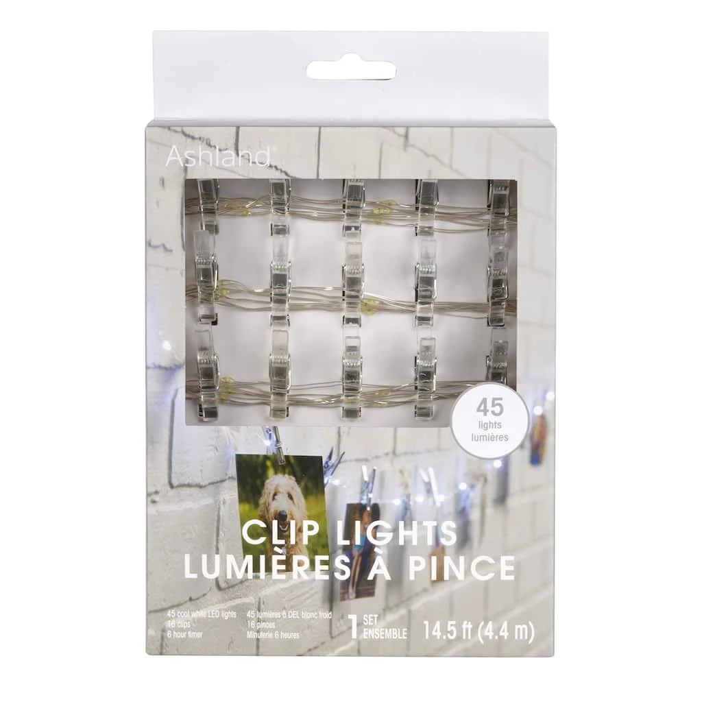 Outlet 🔥 12 Pack: 45ct. Cool White LED Clear Clip Lights by Ashland® ⭐ 3 Outlet 🔥 12 Pack: 45ct. Cool White LED Clear Clip Lights by Ashland® ⭐