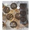 Wholesale ⭐ 10ct. Warm White LED Faux Rattan Ball String Lights by Ashland® 😉 -Ashlandty Shop 10671559 1