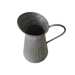 Hot Sale ✔️ 10" Whitewashed Galvanized Metal Pitcher by Ashland® ⭐ -Ashlandty Shop 10671575 2
