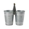 Best Sale 🧨 9.6" Mini Galvanized Double Bucket by Ashland® ⌛ -Ashlandty Shop 10671576 1