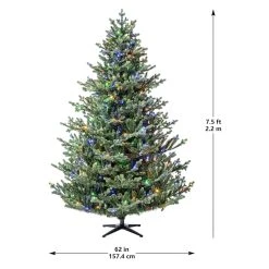 Hot Sale 🧨 7.5ft. Pre-Lit Balkan Spruce Quick Set® Artificial Christmas Tree, Color-Changing LED Lights by Ashland® ⭐ -Ashlandty Shop 10671960 21