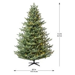 Hot Sale 🧨 7.5ft. Pre-Lit Balkan Spruce Quick Set® Artificial Christmas Tree, Color-Changing LED Lights by Ashland® ⭐ -Ashlandty Shop 10671960 22