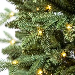 Promo 🔔 7ft. Pre-Lit Denison Slim Fir Artificial Christmas Tree, Fairy Warm White LED Lights by Ashland® 🔔 -Ashlandty Shop 10671962 11