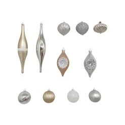 Wholesale ✔️ 32ct. Silver & White Shatterproof Ornaments by Ashland® ✨ -Ashlandty Shop 10672811 2