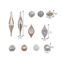 Wholesale ✔️ 32ct. Silver & White Shatterproof Ornaments by Ashland® ✨ -Ashlandty Shop 10672811 3