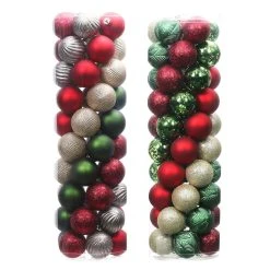 Promo ✔️ Assorted 50ct. 2" Farmhouse Ball Ornament Set by Ashland® ✨