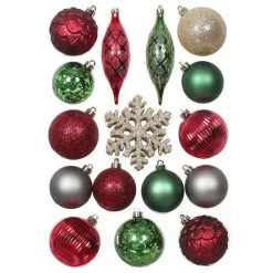 Best deal 🎁 40ct. Farmhouse Shatterproof Christmas Ornament Set by Ashland® 🤩