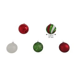 Coupon 🌟 50ct. Red, White & Green Ball Ornaments by Ashland® ✨ -Ashlandty Shop 10672830 3