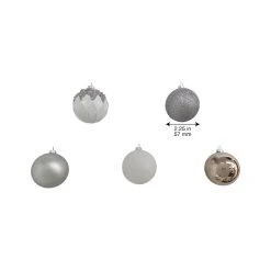 Top 10 🎉 Assorted 50ct. Silver & White Ball Ornaments by Ashland® 🔔 -Ashlandty Shop 10672833 4