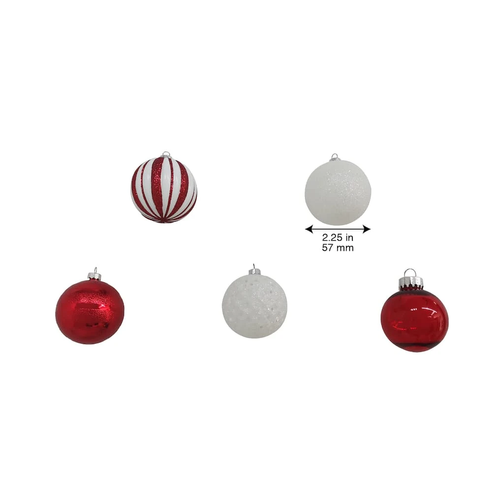 Outlet π Assorted 50ct. Red & White Ball Ornaments by Ashland® π₯° 6 Outlet π Assorted 50ct. Red & White Ball Ornaments by Ashland® π₯° - Image 4