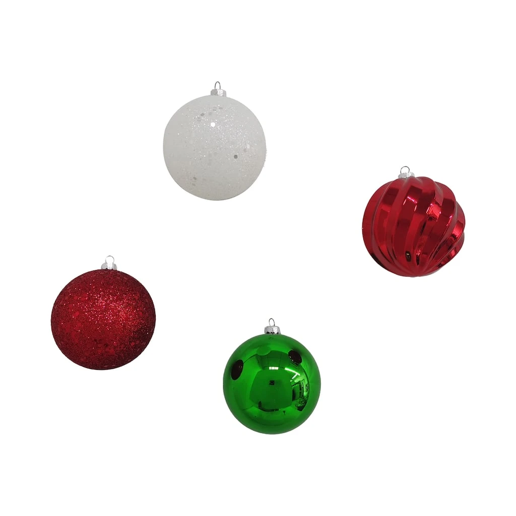 Outlet ❤️ Assorted 32ct. 3" Red, Green & White Shatterproof Ball Ornaments by Ashland® ❤️ 4 Outlet ❤️ Assorted 32ct. 3" Red, Green & White Shatterproof Ball Ornaments by Ashland® ❤️ - Image 2