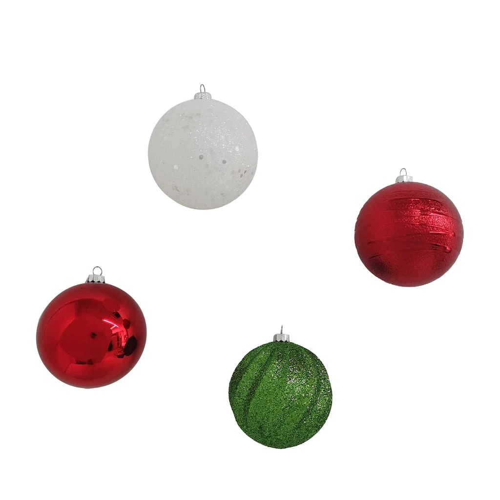 Outlet ❤️ Assorted 32ct. 3" Red, Green & White Shatterproof Ball Ornaments by Ashland® ❤️ 5 Outlet ❤️ Assorted 32ct. 3" Red, Green & White Shatterproof Ball Ornaments by Ashland® ❤️ - Image 3