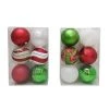 Deals ⌛ Assorted 6ct. 4.5" Red, Green & White Shatterproof Ball Ornaments by Ashland® 🎁 -Ashlandty Shop 10672862 1