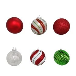Deals ⌛ Assorted 6ct. 4.5" Red, Green & White Shatterproof Ball Ornaments by Ashland® 🎁 -Ashlandty Shop 10672862 2