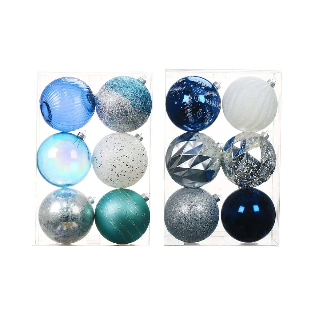 Deals ⭐ Assorted 6ct. 5" Silver, Blue & White Shatterproof Ball Ornaments by Ashland® 😍 3 Deals ⭐ Assorted 6ct. 5" Silver, Blue & White Shatterproof Ball Ornaments by Ashland® 😍