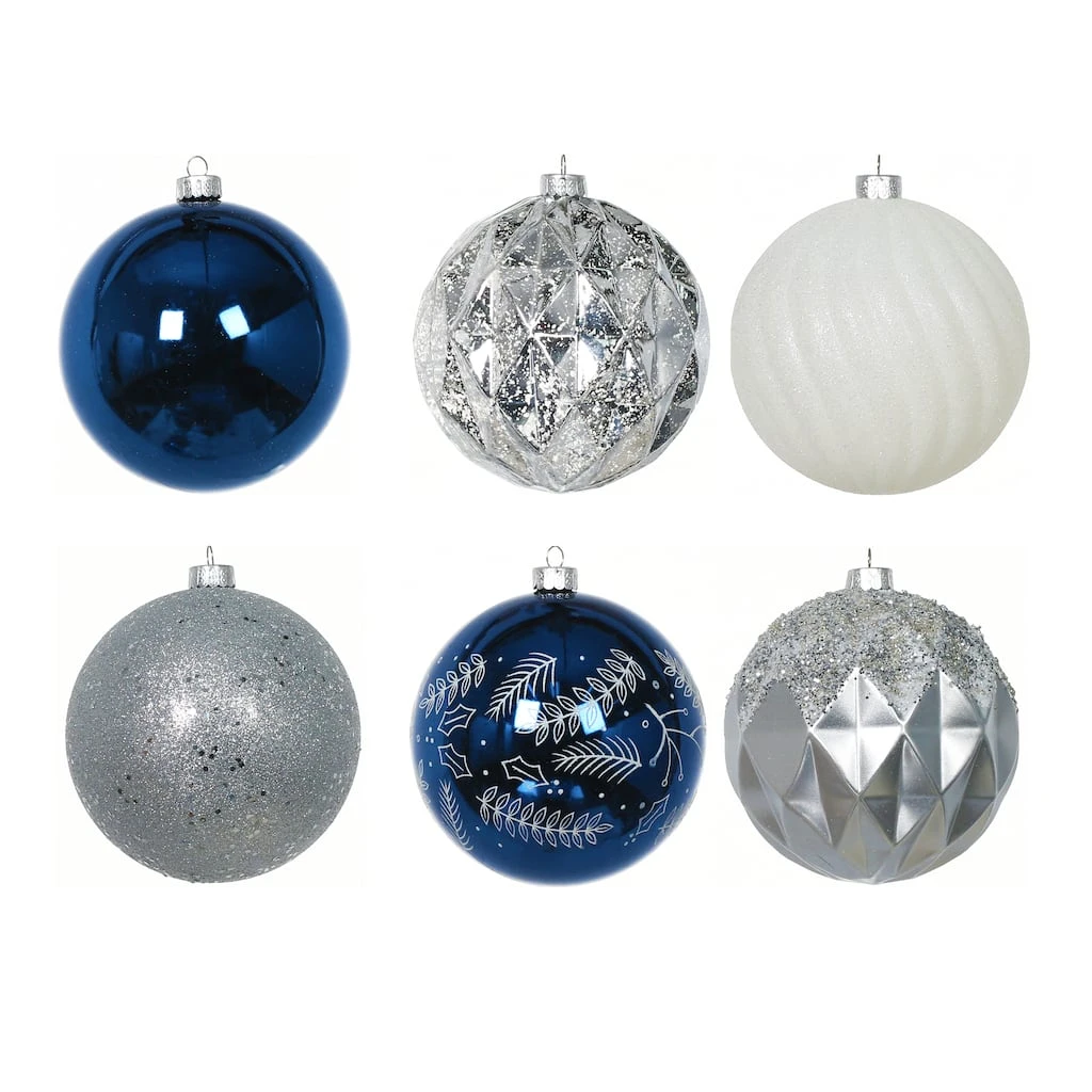 Deals ⭐ Assorted 6ct. 5" Silver, Blue & White Shatterproof Ball Ornaments by Ashland® 😍 5 Deals ⭐ Assorted 6ct. 5" Silver, Blue & White Shatterproof Ball Ornaments by Ashland® 😍 - Image 3