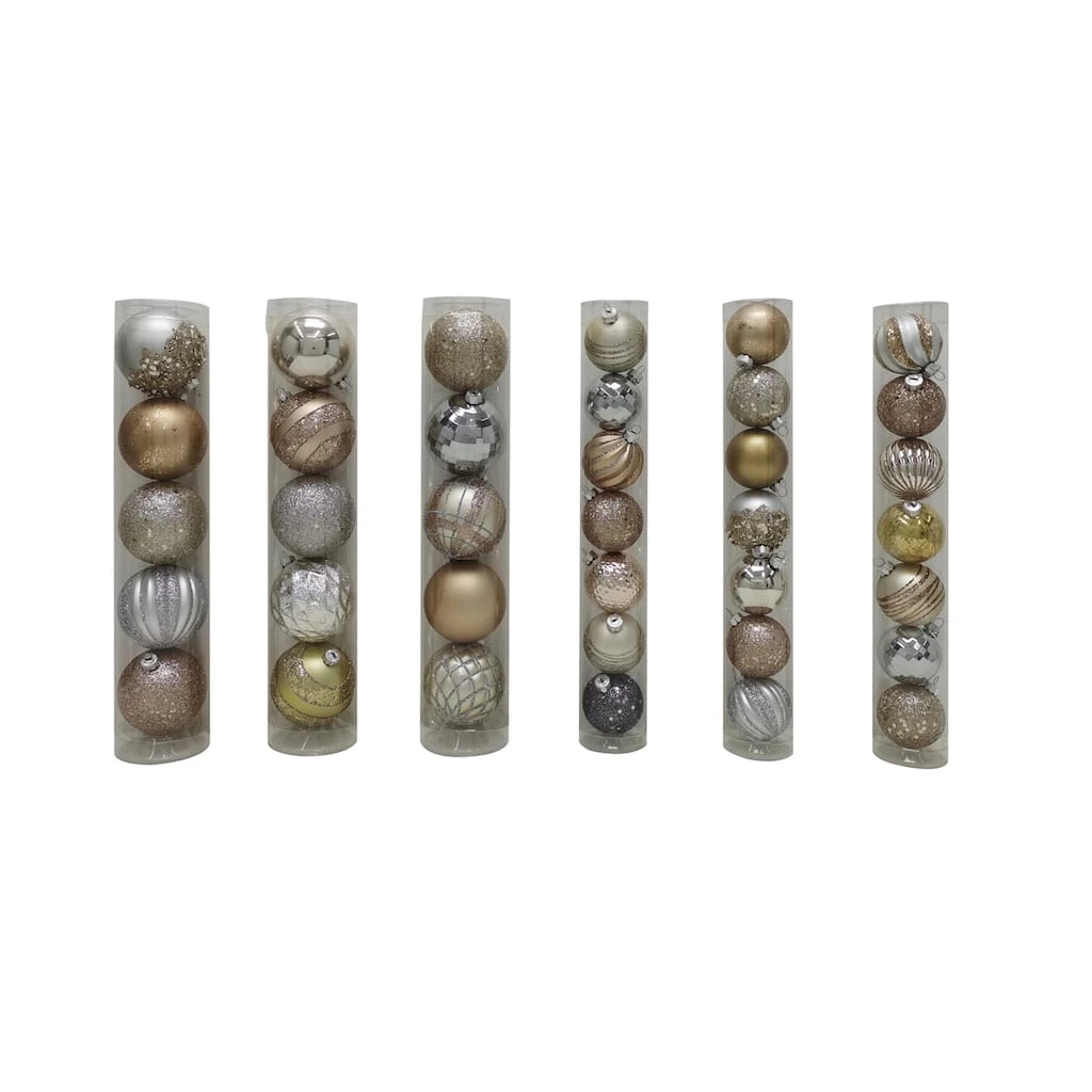 Best Sale π Assorted Metallic Plastic Round Ornaments by Ashland® β 3 Best Sale π Assorted Metallic Plastic Round Ornaments by Ashland® β
