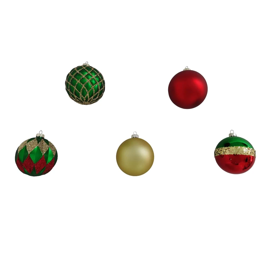 Hot Sale ✔️ Assorted Red, Green & Gold Plastic Round Ornaments by Ashland® ⌛ 5 Hot Sale ✔️ Assorted Red, Green & Gold Plastic Round Ornaments by Ashland® ⌛ - Image 3