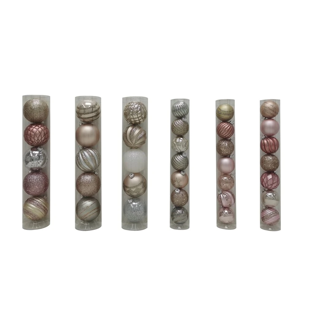 Best Sale ⭐ Assorted Pink Plastic Round Ornaments by Ashland® ✨ 3 Best Sale ⭐ Assorted Pink Plastic Round Ornaments by Ashland® ✨