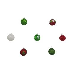 Flash Sale ❤️ Assorted Red, Green & White Plastic Round Ornaments by Ashland® 🛒 -Ashlandty Shop 10672885 6