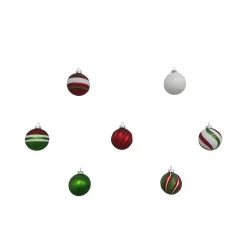 Flash Sale ❤️ Assorted Red, Green & White Plastic Round Ornaments by Ashland® 🛒 -Ashlandty Shop 10672885 7