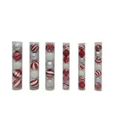 Best deal ✨ Assorted Red & White Plastic Round Ornaments by Ashland® 🧨