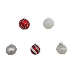Best deal ✨ Assorted Red & White Plastic Round Ornaments by Ashland® 🧨 -Ashlandty Shop 10672886 4