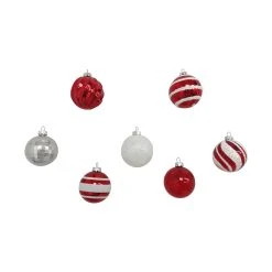 Best deal ✨ Assorted Red & White Plastic Round Ornaments by Ashland® 🧨 -Ashlandty Shop 10672886 6
