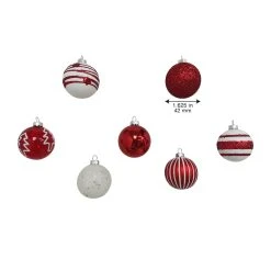 Best deal ✨ Assorted Red & White Plastic Round Ornaments by Ashland® 🧨 -Ashlandty Shop 10672886 9