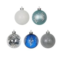 Discount 🤩 Assorted Silver & Blue Ornament Tube by Ashland® 🥰 -Ashlandty Shop 10672887 3