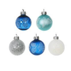 Discount 🤩 Assorted Silver & Blue Ornament Tube by Ashland® 🥰 -Ashlandty Shop 10672887 4