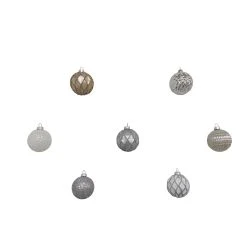 Top 10 🤩 Assorted Silver & White Plastic Round Ornaments by Ashland® 🔥 -Ashlandty Shop 10672891 5