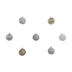 Top 10 🤩 Assorted Silver & White Plastic Round Ornaments by Ashland® 🔥 -Ashlandty Shop 10672891 6