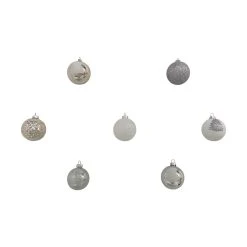 Top 10 🤩 Assorted Silver & White Plastic Round Ornaments by Ashland® 🔥 -Ashlandty Shop 10672891 7