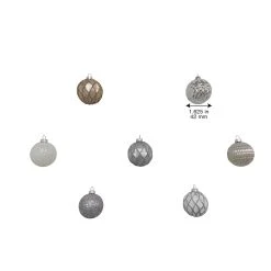 Top 10 🤩 Assorted Silver & White Plastic Round Ornaments by Ashland® 🔥 -Ashlandty Shop 10672891 9