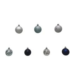 Hot Sale 😍 44ct. Silver & Blue Shatterproof Ball Ornaments by Ashland® ⌛ -Ashlandty Shop 10672911 3