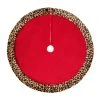 Promo ❤️ 48" Red Tree 🌟 Skirt with Leopard Trim by Ashland® ✨ -Ashlandty Shop 10672932 1