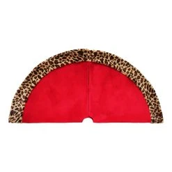 Promo ❤️ 48" Red Tree 🌟 Skirt with Leopard Trim by Ashland® ✨ -Ashlandty Shop 10672932 3