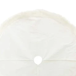 Promo 👍 48" White Tree 🌟 Skirt with Fur by Ashland® ⌛ -Ashlandty Shop 10672939 2