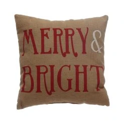 Best Pirce 💯 Merry & Bright Burlap Throw Pillow by Ashland® 🤩