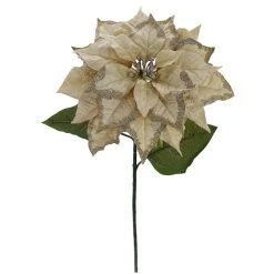 Promo 🎁 Light Gold Glitter Poinsettia Stem by Ashland® 🌟 -Ashlandty Shop 10673369 2