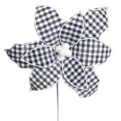 Flash Sale ❤️ Black & White Buffalo Check Poinsettia by Ashland® ✨ -Ashlandty Shop 10673372 2