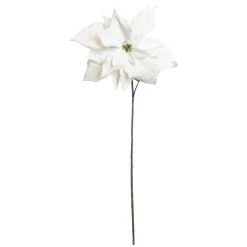 Outlet โค๏ธ White Velvet Poinsettia Stem by Ashland® ๐ฏ