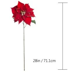 Best deal ⌛ Red & Gold Glitter Poinsettia Stem by Ashland® 🥰 -Ashlandty Shop 10673402 3