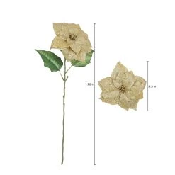 New 🔥 Glitter Gold Poinsettia Stem by Ashland® ✨ -Ashlandty Shop 10673443 3