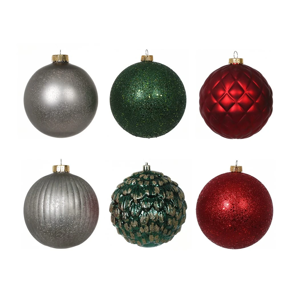 Wholesale ๐งจ Assorted 6ct. 4.5" Farmhouse Ball Ornament Set by Ashland® โ 4 Wholesale ๐งจ Assorted 6ct. 4.5" Farmhouse Ball Ornament Set by Ashland® โ - Image 2